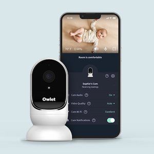 Owlet® Cam Smart HD video baby monitor.